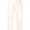 Maison-Kitsune Regular-Fit & Straight Leg Pants Men Jil Sander Cropped straight-leg Trousers Neutrals