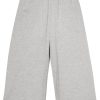 Maison-Kitsune Bermuda Shorts Men Jil Sander Layered knee-length Shorts Grey