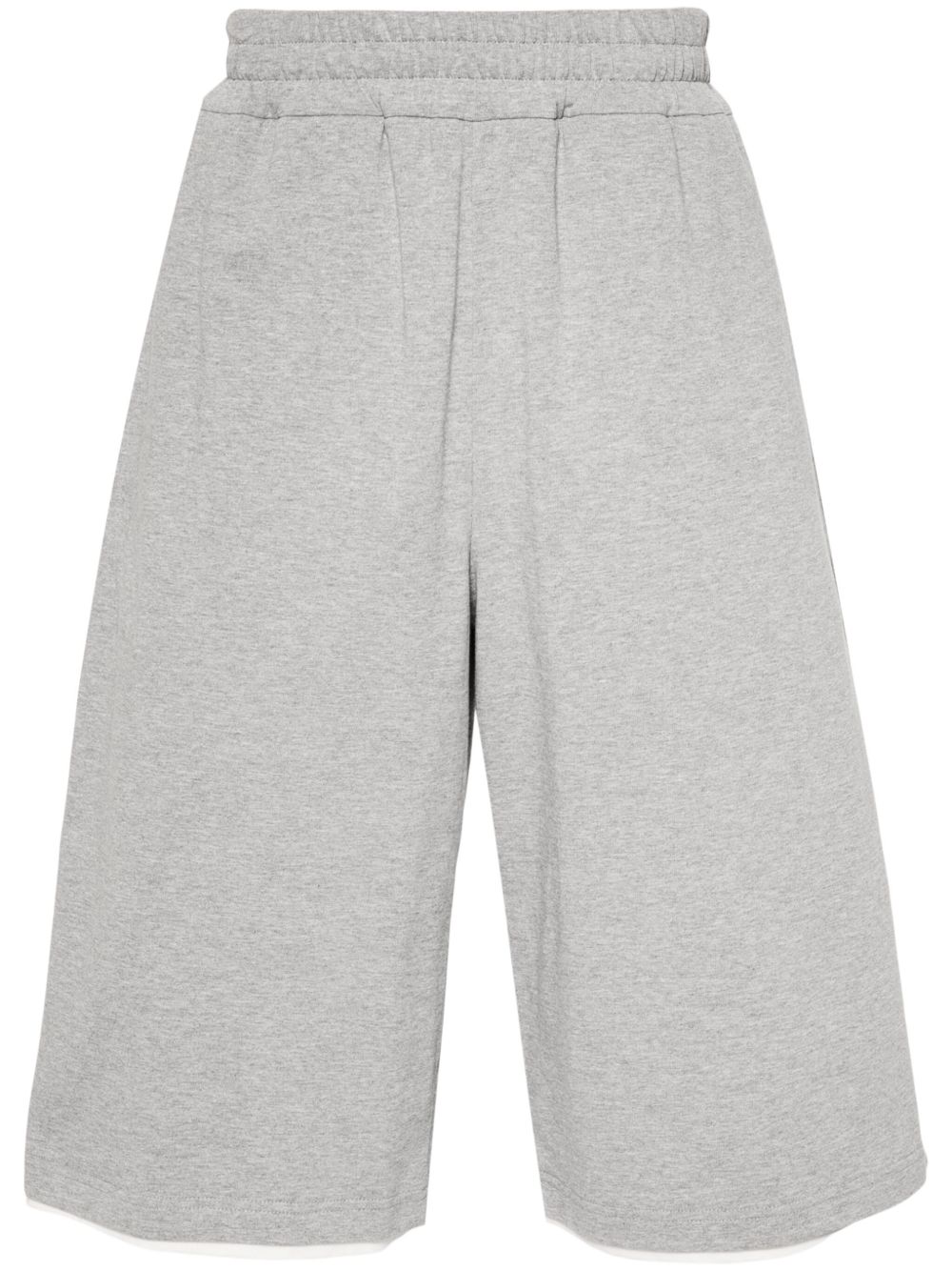 Maison-Kitsune Bermuda Shorts Men Jil Sander Layered knee-length Shorts Grey