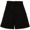Maison-Kitsune Tailored Shorts Men Jil Sander wide-leg Gabardine Tailored Shorts Black