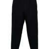 Men Tailored Pants Maison-Kitsune Jil Sander elasticated-waistband Trousers Blue
