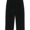 Jil Sander Textured Wool Trousers Black Men Tailored Pants Maison-Kitsune