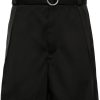 Maison-Kitsune Tailored Shorts Men Jil Sander pressed-crease Belted Shorts Black