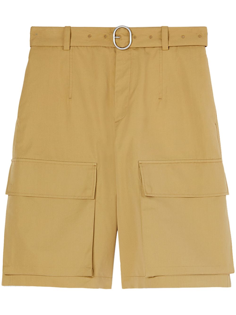Maison-Kitsune Bermuda Shorts Men Jil Sander Belted Shorts Brown