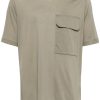 Maison-Kitsune Jil Sander Patch Pocket t-shirt Green Men T-Shirts
