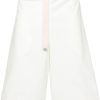 Jil Sander + wide-leg Cotton Track Shorts White Men Track & Running Shorts Maison-Kitsune