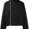 Jil Sander high-neck zip-up Jacket Black Maison-Kitsune Men Shirt Jackets