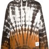 Jil Sander tie-dye Print Hoodie Brown Men Hoodies Maison-Kitsune