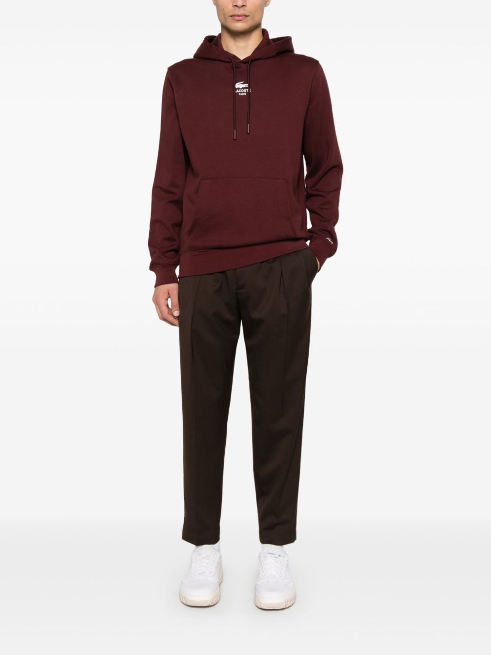 Lacoste SH2740BZD Red Men Hoodies Maison-Kitsune