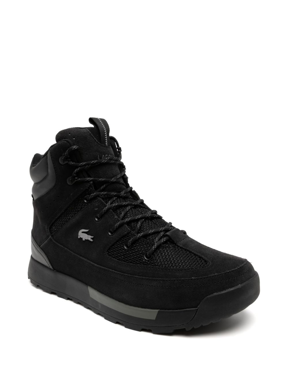 Maison-Kitsune Lacoste Urban Breaker Trainers Boots Black Men Boots