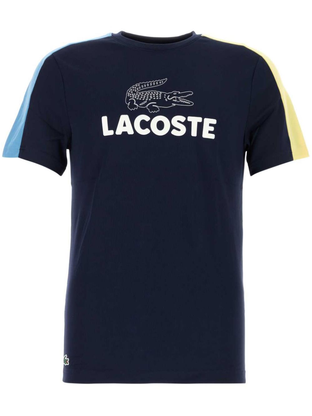 Maison-Kitsune Lacoste colour-block T-shirt Blue Men T-Shirts