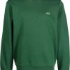 Lacoste logo-appliqué Sweatshirt Green Men Sweatshirts Maison-Kitsune