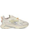 Men Low-Tops Maison-Kitsune Lacoste Embossed Logo Trainers White