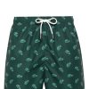 Lacoste Crocodile-print Drawstring Swim Shorts Green Men Swim & Board Shorts Maison-Kitsune