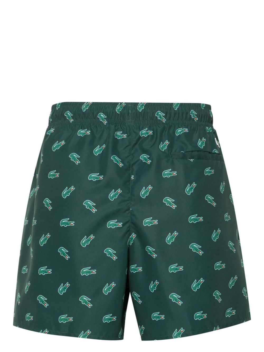 Lacoste Crocodile-print Drawstring Swim Shorts Green Men Swim & Board Shorts Maison-Kitsune