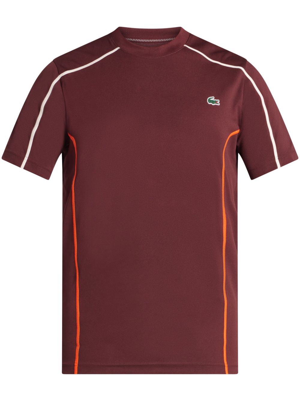 Men T-Shirts Maison-Kitsune Lacoste Tennis Piqué T-shirt Red