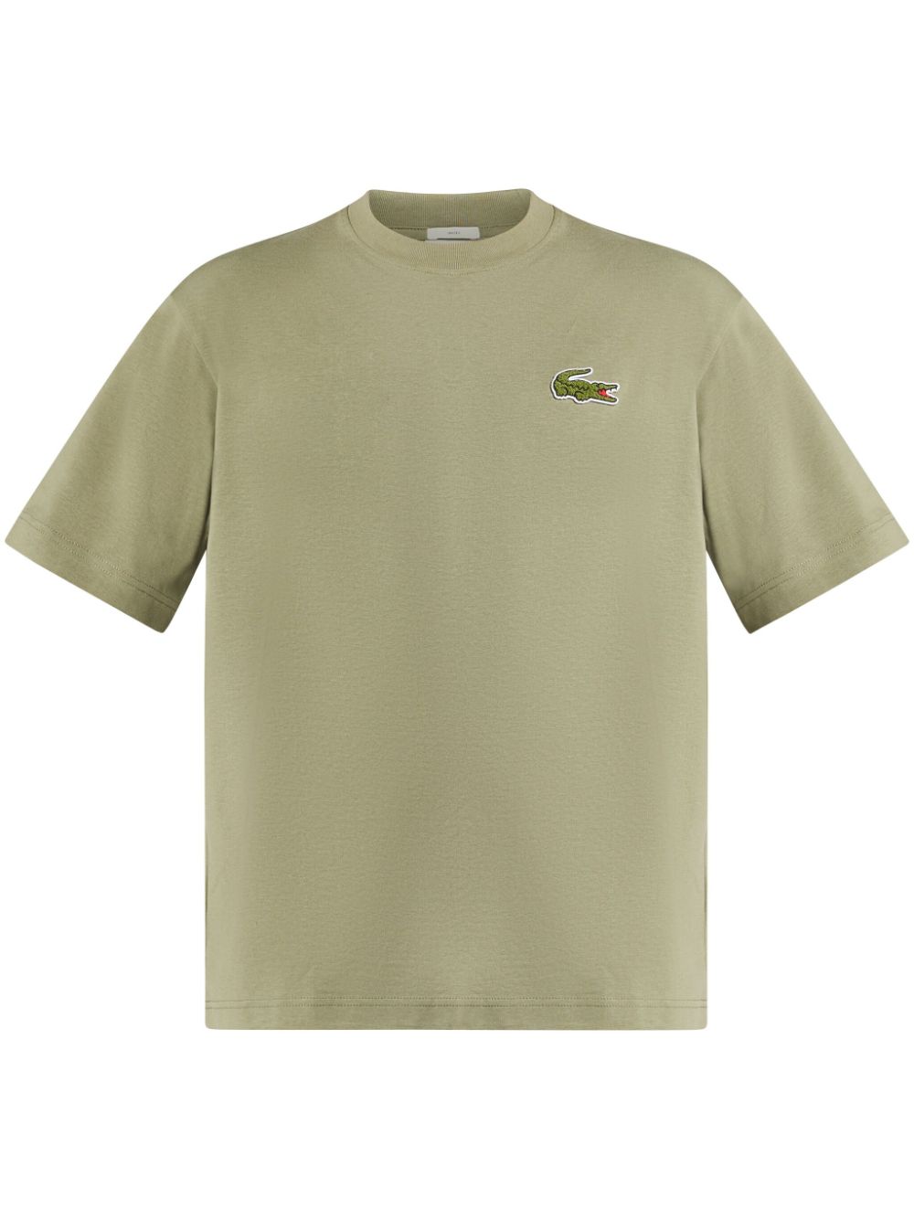 Maison-Kitsune Lacoste logo-appliqué T-shirt Green Men T-Shirts