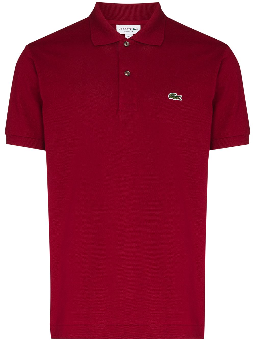Maison-Kitsune Polo Shirts Men Lacoste logo-embroidered short-sleeve Polo Shirt Red
