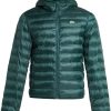 Lacoste Quilted Hoodie Puffer Jacket Green Men Hooded Jackets Maison-Kitsune