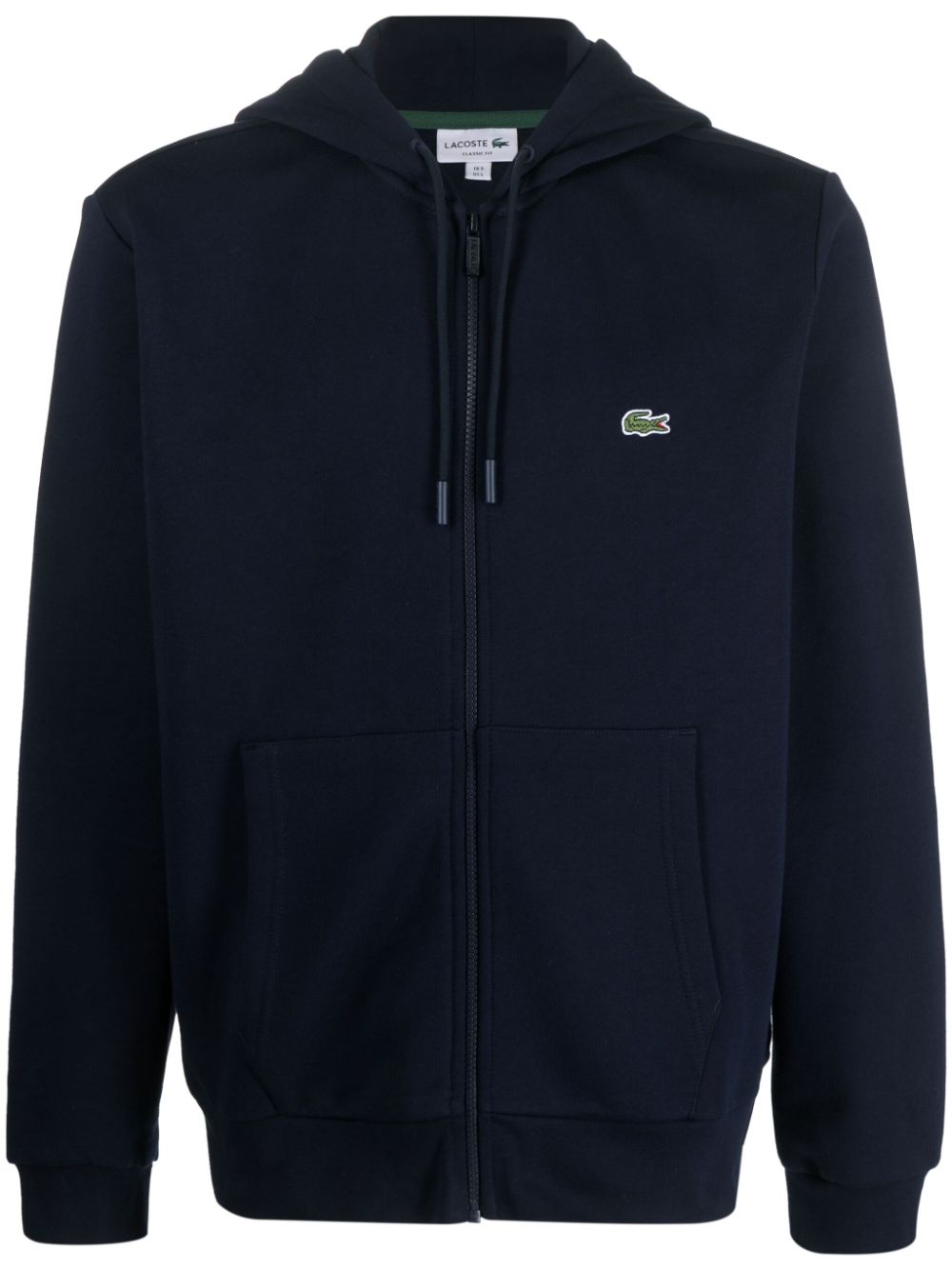 Lacoste logo-embroidered zip-up Hoodie Blue Maison-Kitsune Men Hoodies