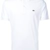 Maison-Kitsune Lacoste Logo Patch Polo Shirt White Men Polo Shirts