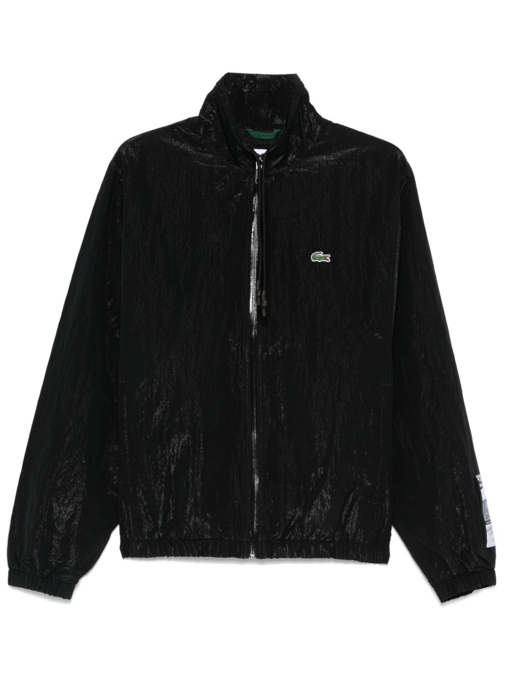 Lacoste logo-patch Cropped Jacket Black Men Lightweight Jackets Maison-Kitsune