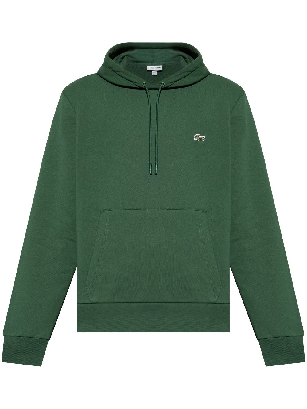 Maison-Kitsune Hoodies Men Lacoste Embroidered Fleece Hoodie Green
