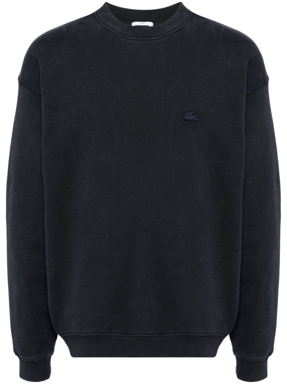 Lacoste logo-patched Sweatshirt Black Maison-Kitsune Men Sweatshirts