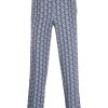 Lacoste Jacquard monogram-pattern Track Pants Blue Maison-Kitsune Men Sweatpants