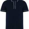 Lacoste contrast-trim Polo Shirt Blue Maison-Kitsune Men Polo Shirts