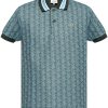 Maison-Kitsune Lacoste Monogram Pattern Polo Shirt Green Men Polo Shirts