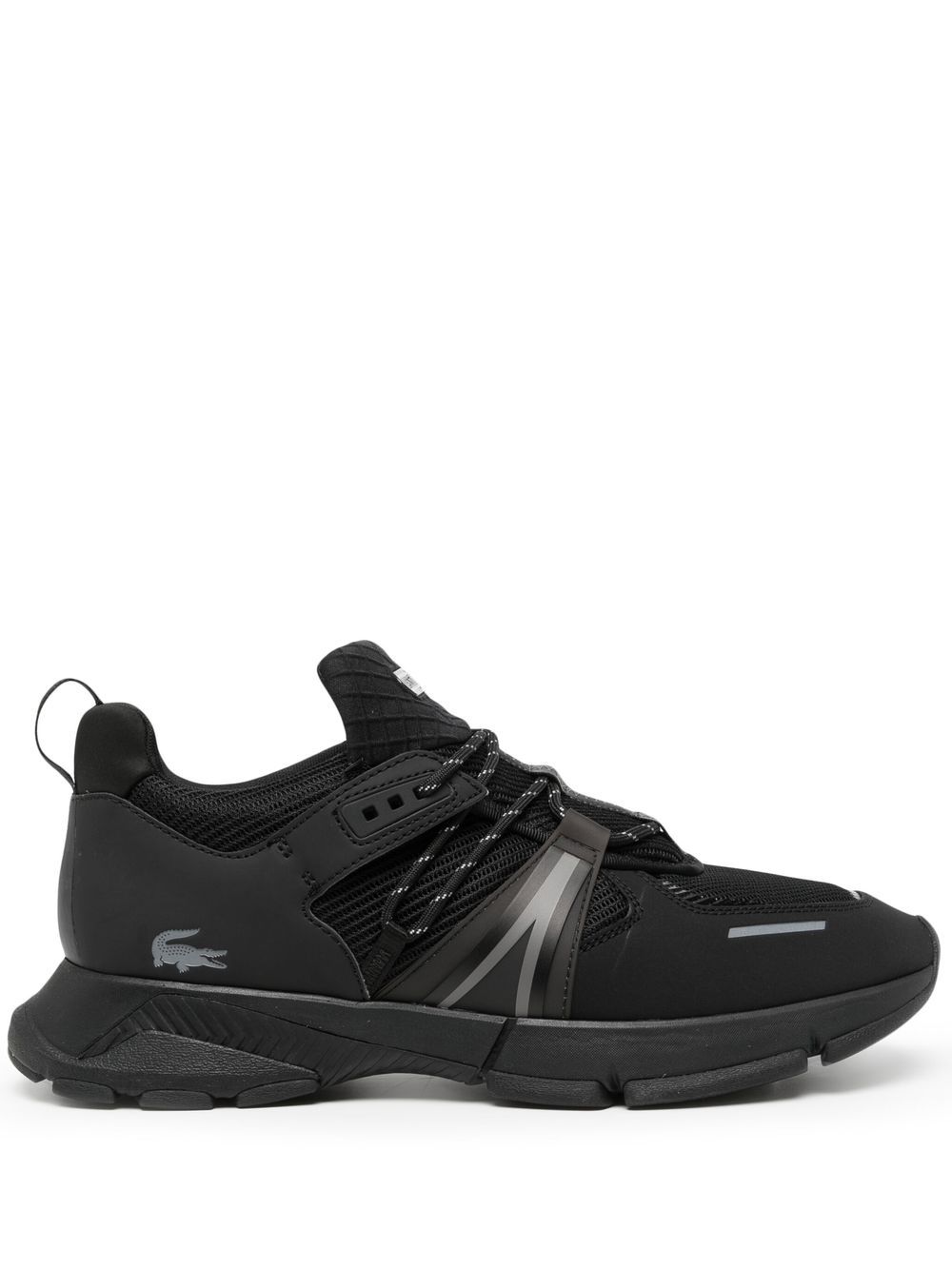 Lacoste Panelled lace-up Fastening Sneakers Black Maison-Kitsune Men Low-Tops