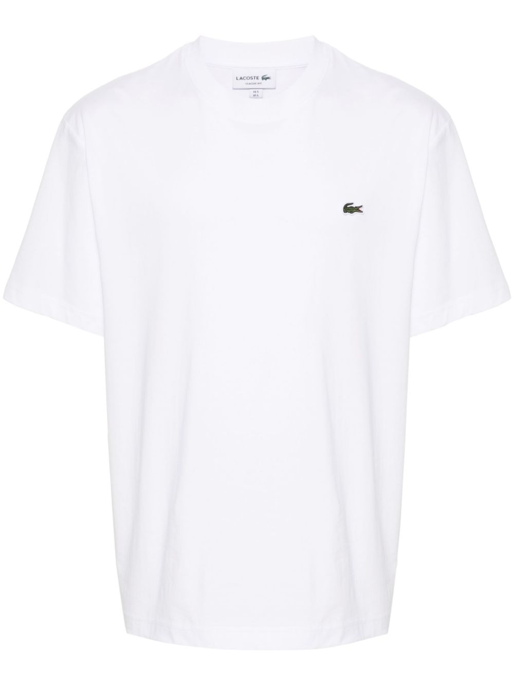 Lacoste logo-patch Cotton T-shirt White Men T-Shirts Maison-Kitsune