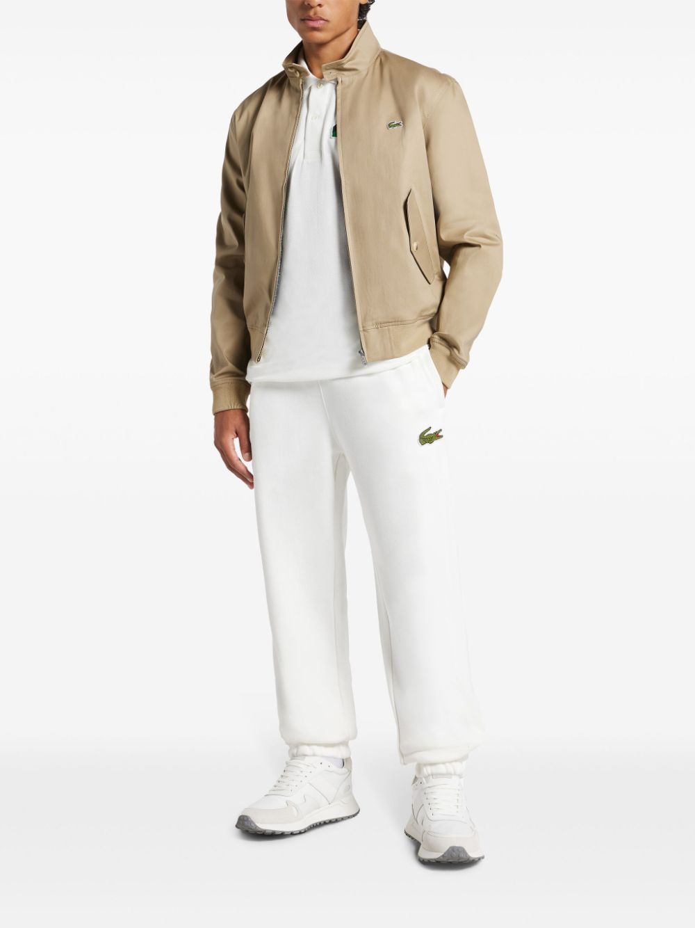 Maison-Kitsune Bomber Jackets Men Lacoste Cotton Bomber Jacket Neutrals