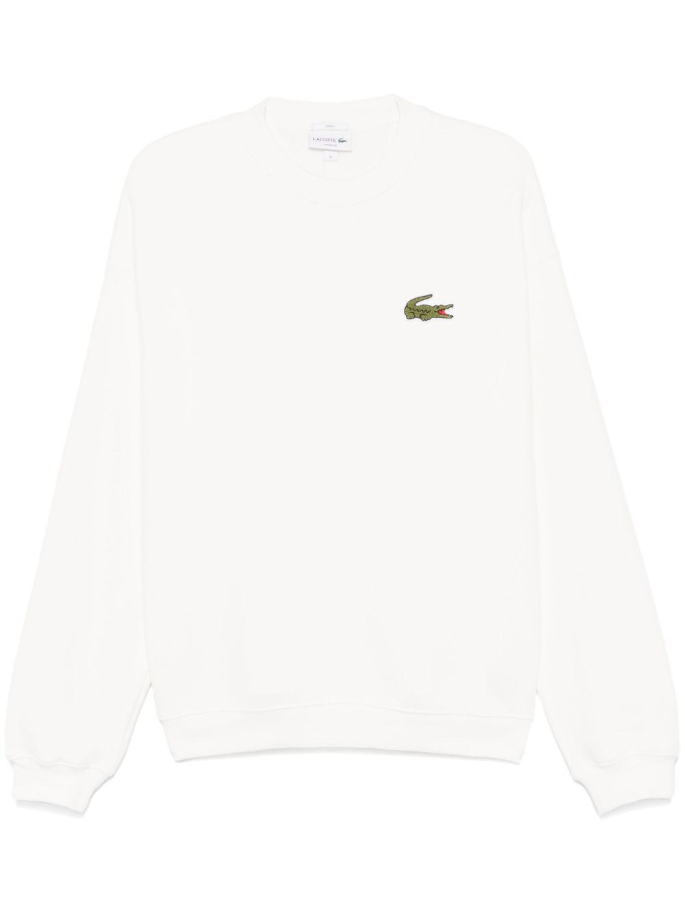 Lacoste logo-patch Sweatshirt White Maison-Kitsune Men Sweatshirts