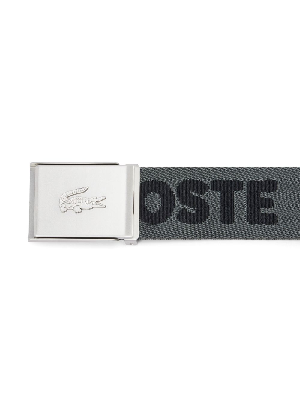 Maison-Kitsune Lacoste logo-jacquard Belt Grey Men Belts