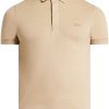 Men Polo Shirts Maison-Kitsune Lacoste logo-patch Polo Shirt Neutrals