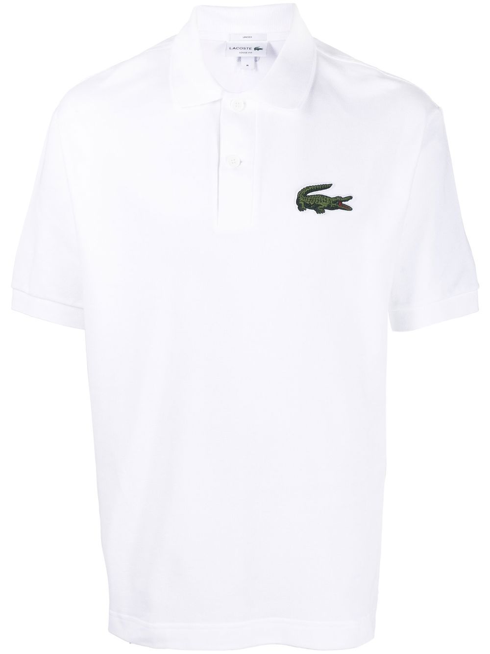 Lacoste embroidered-logo short-sleeve Polo Shirt White Maison-Kitsune Men Polo Shirts