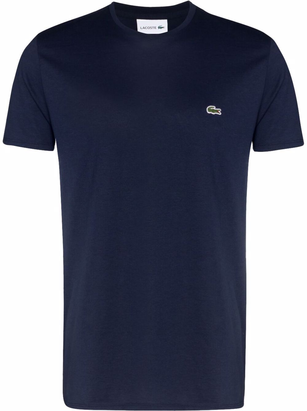 Maison-Kitsune Lacoste crocodile-patch T-shirt Blue Men T-Shirts