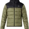 Men Down Jackets Maison-Kitsune Lacoste Quilted Padded Jacket Green