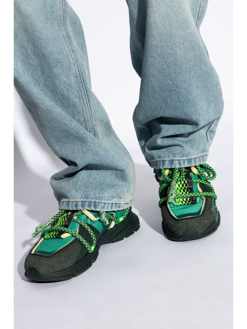 Lacoste L003 Runway Sneakers Green Men Low-Tops Maison-Kitsune