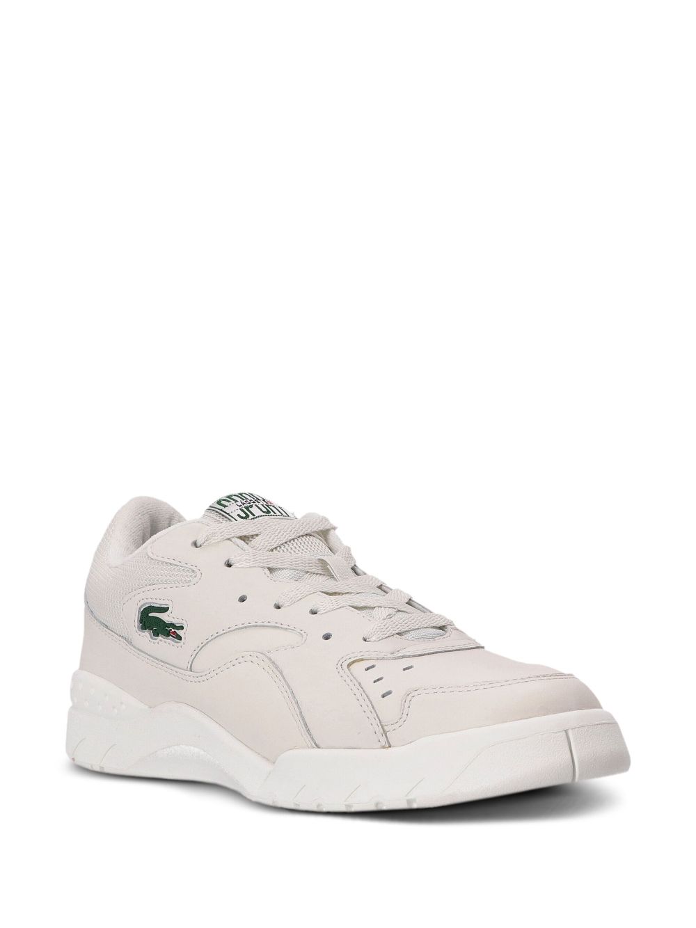 Maison-Kitsune Lacoste Aceline 96 Leather Sneakers Neutrals Men Low-Tops