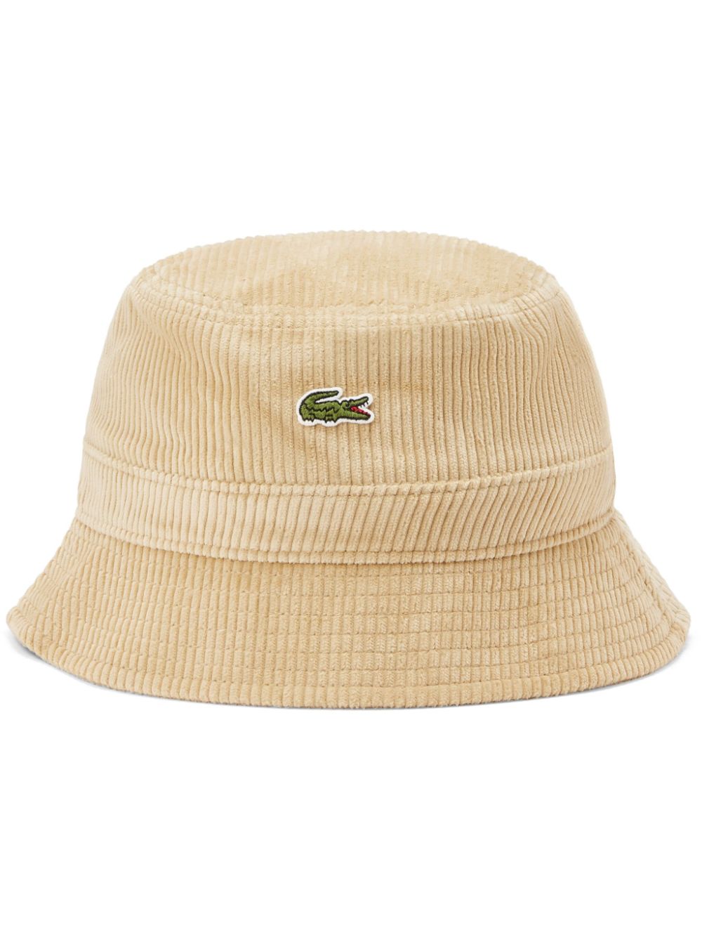 Men Hats Maison-Kitsune Lacoste Corduroy Bucket Hat Neutrals