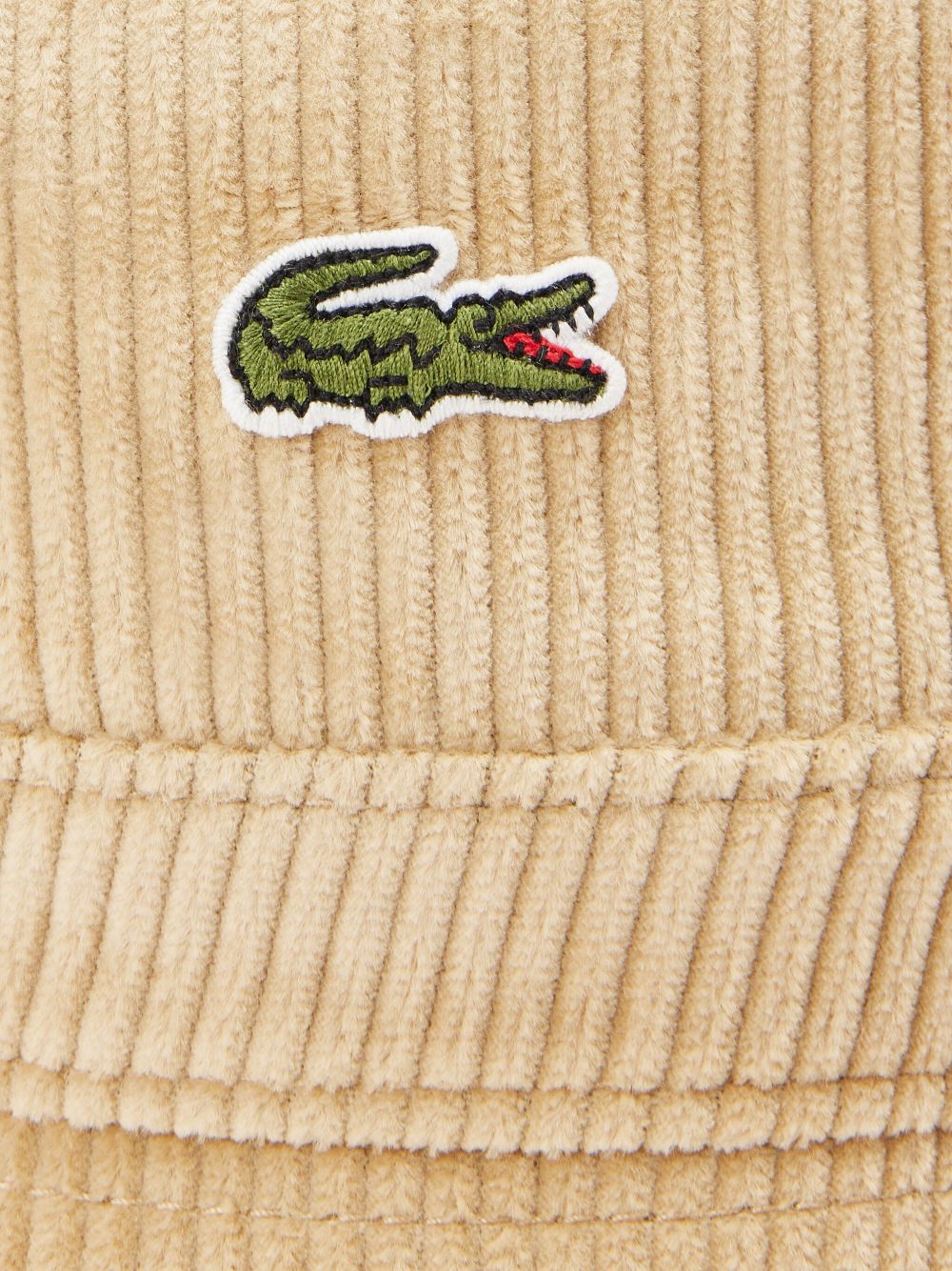 Men Hats Maison-Kitsune Lacoste Corduroy Bucket Hat Neutrals