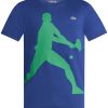 Lacoste x Novak Djokovic Tennis T-shirt Blue Men T-Shirts Maison-Kitsune