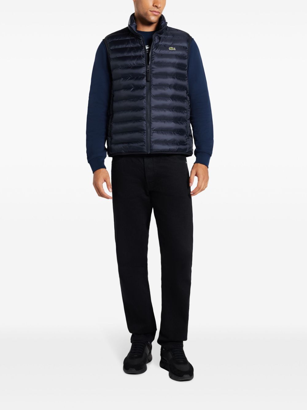 Men Waistcoats & Gilets Maison-Kitsune Lacoste Padded Gilet Blue