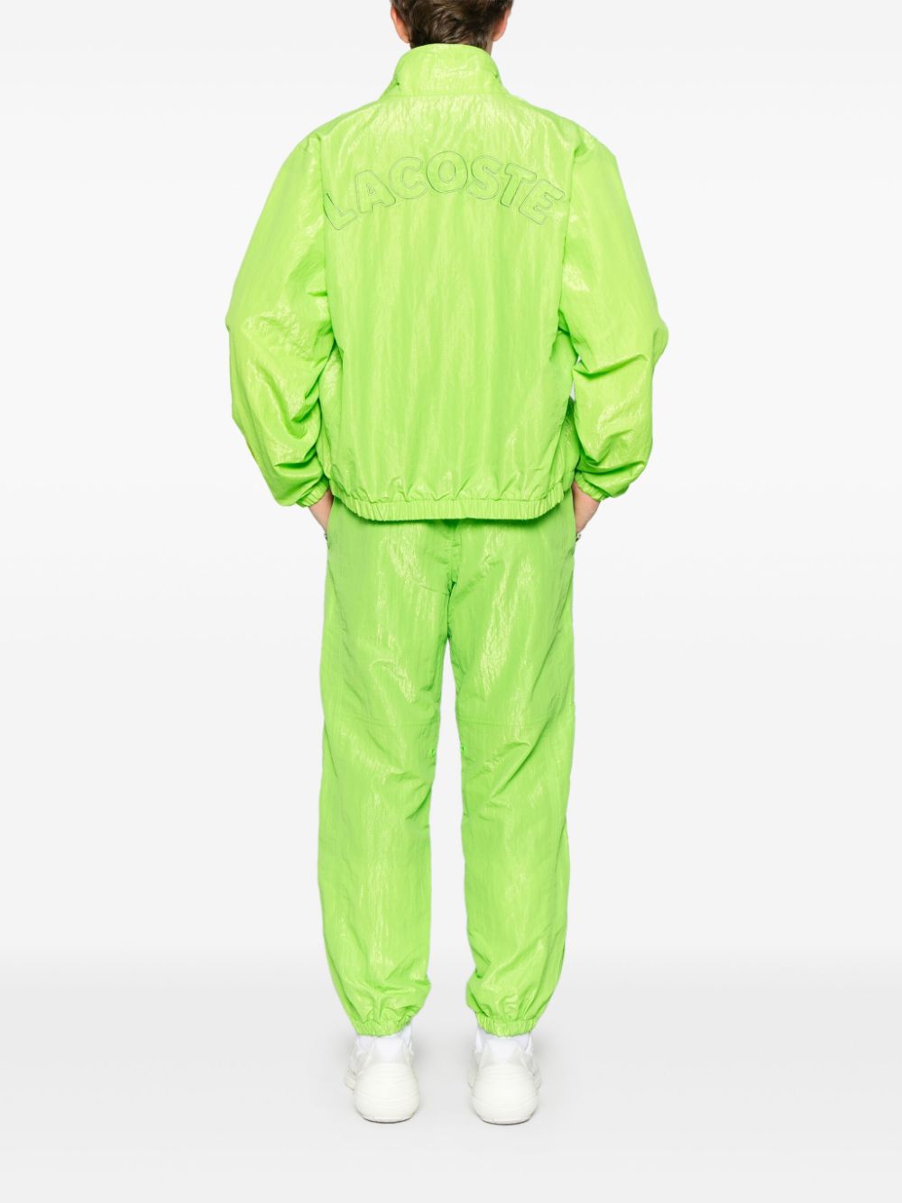 Maison-Kitsune Lacoste Ripstop Sports Jacket Green Men Sport Jackets & Windbreakers