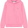 Men Hoodies Maison-Kitsune Lacoste crocodile-patch Hoodie Pink