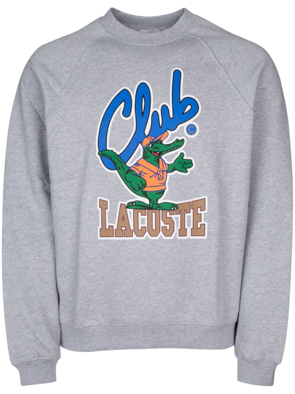 Men Sweatshirts Maison-Kitsune Lacoste graphic-print Sweatshirt Grey