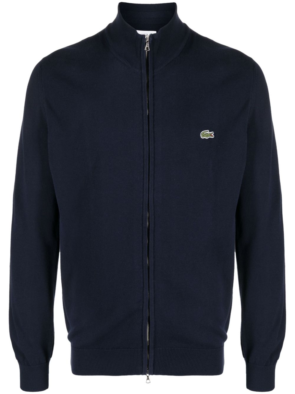 Lacoste Crocodile logo-patch zip-up Sweatshirt Blue Men Sweatshirts Maison-Kitsune